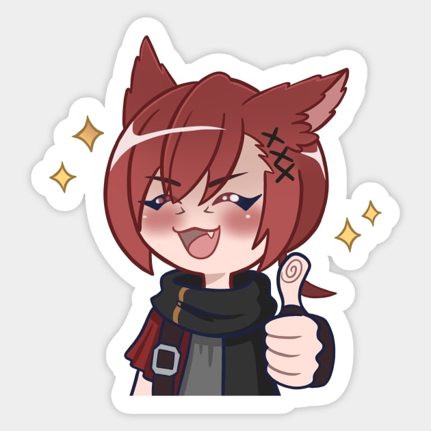 Okay Catboy Sticker by Dream Arkanum